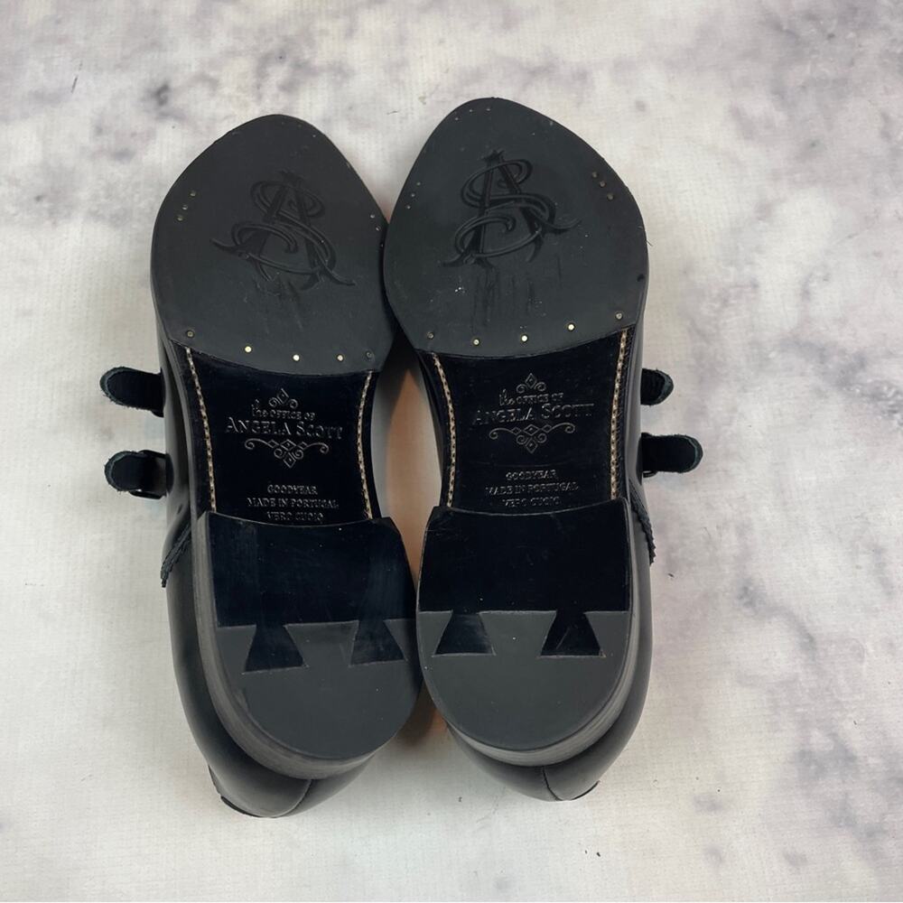 The Office of Angela Scott Miss Margo Black Mary Jane Flats NWOB Sz 38.5 - Picture 8 of 12